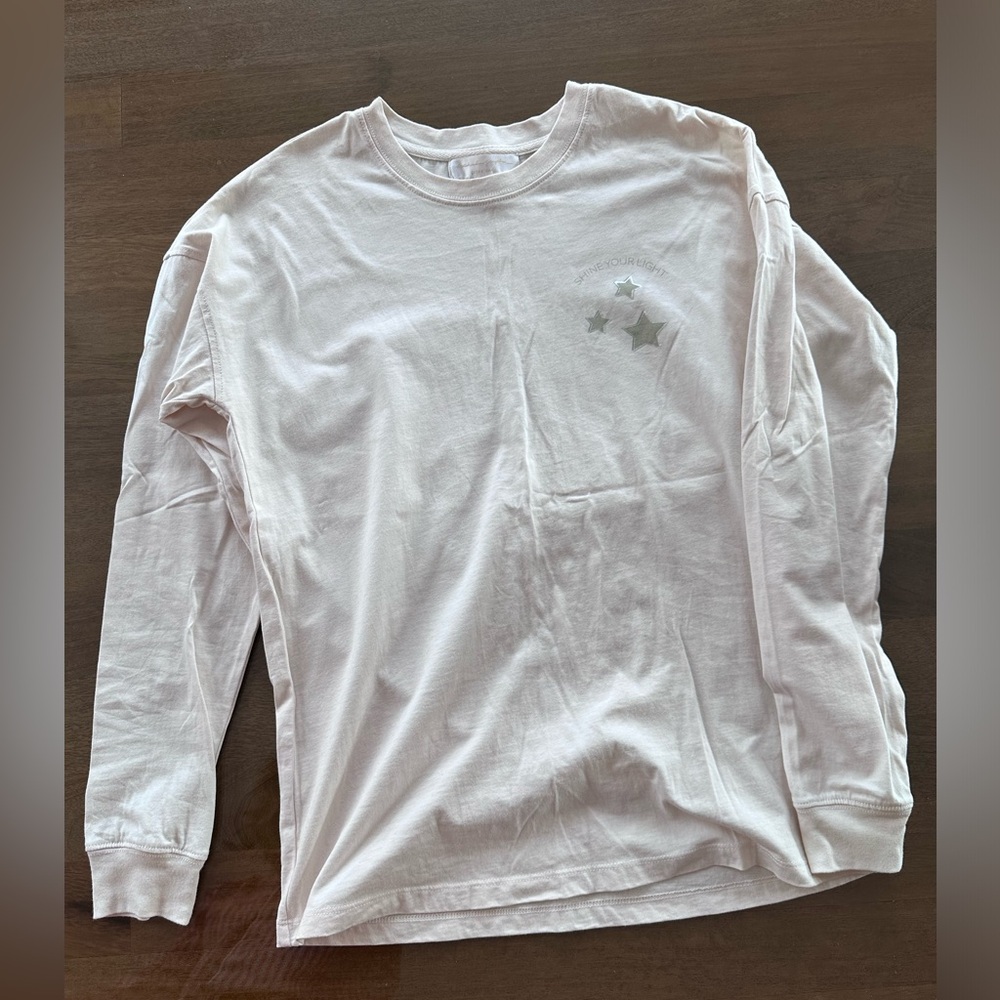 Spiritual Gangster Cream Long Sleeve Tee 100% Cotton